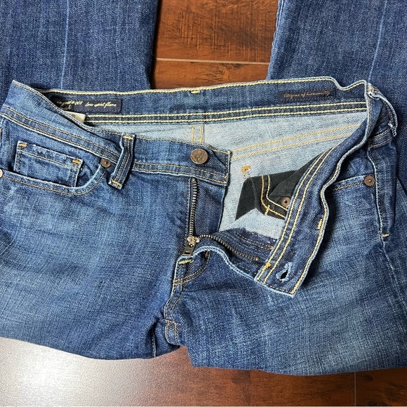 CITIZENS OF HUMANITY Denim Ingrid #002 Low Waist Flare Blue Jeans Size 28 - Picture 8 of 13